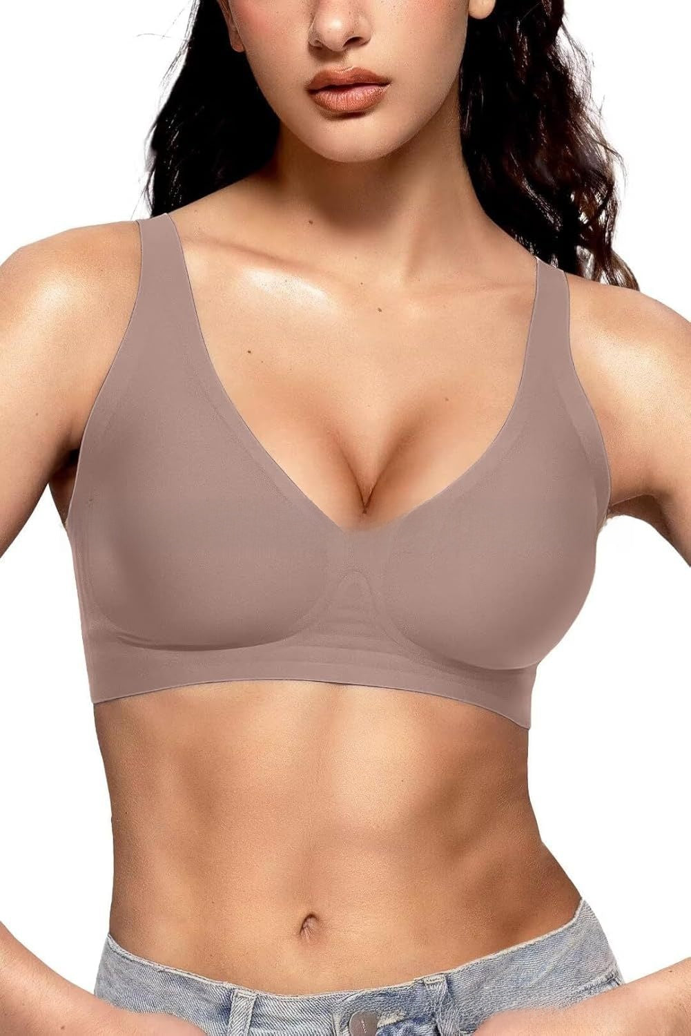 LuxeWaves™ | Deep V Sculpt Seamless Bra