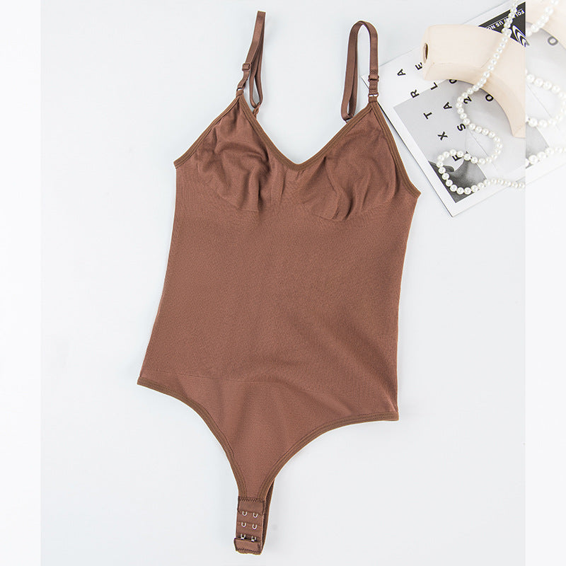 LuxeWaves™ Halter Seamless Shapewear Jumpsuit