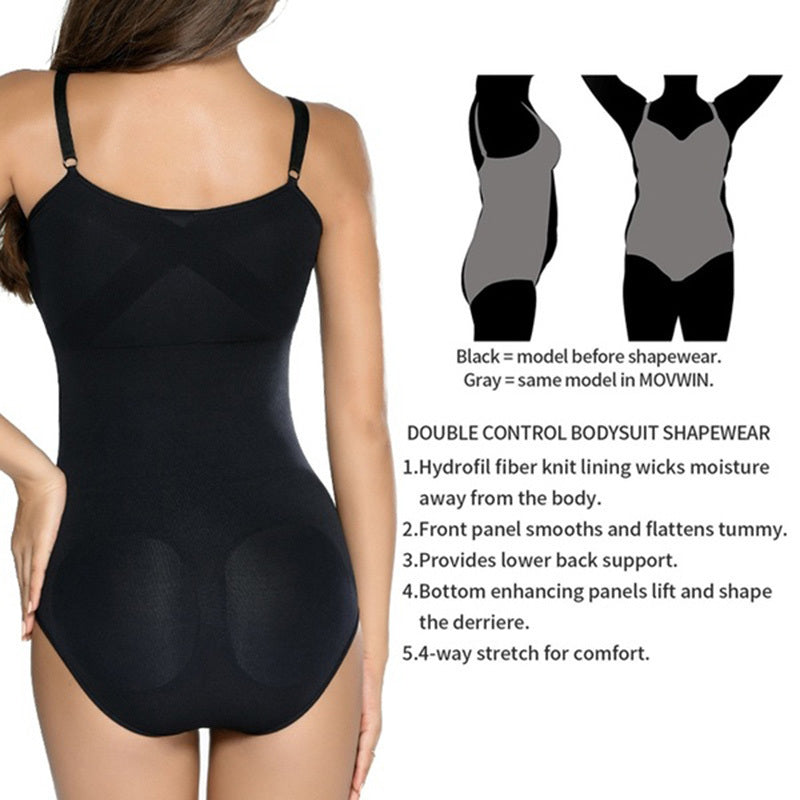 LuxeWaves™ Firm Control Sculpt Bodysuit – Waist Trainer & Tummy Shaper