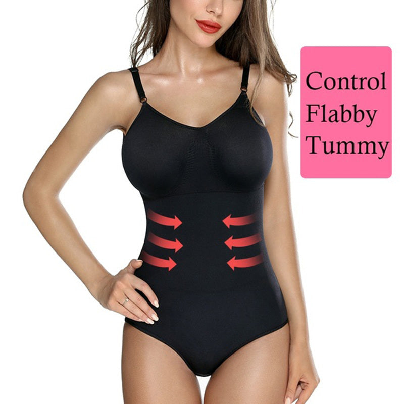 LuxeWaves™ Firm Control Sculpt Bodysuit – Waist Trainer & Tummy Shaper