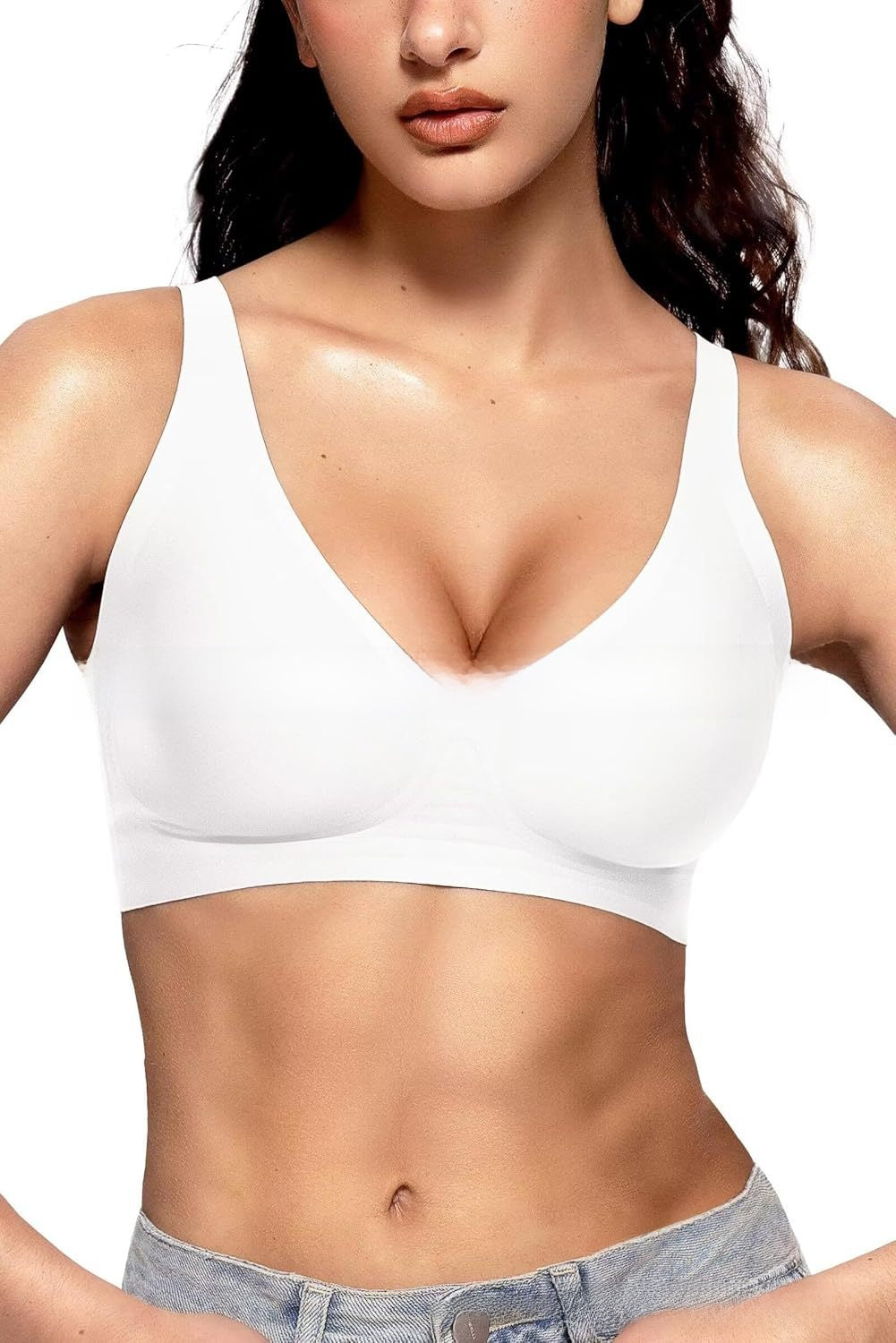 LuxeWaves™ | Deep V Sculpt Seamless Bra