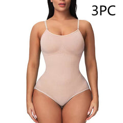 LuxeWaves™ Seamless Everyday Sculpt Bodysuit – Tummy Control One-Piece Shapewear