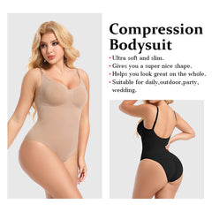 LuxeWaves™ Seamless Comfort Boyshort Shaper – Plus Size Sculpting Bodysuit