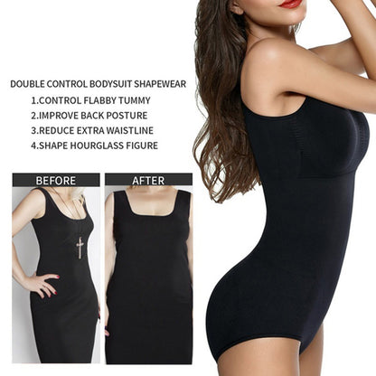 LuxeWaves™ Firm Control Sculpt Bodysuit – Waist Trainer & Tummy Shaper