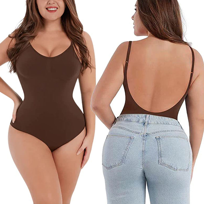 LuxeWaves™ | Seamless Low-Back Sculpt Bodysuit