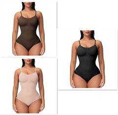 LuxeWaves™ Seamless Everyday Sculpt Bodysuit – Tummy Control One-Piece Shapewear