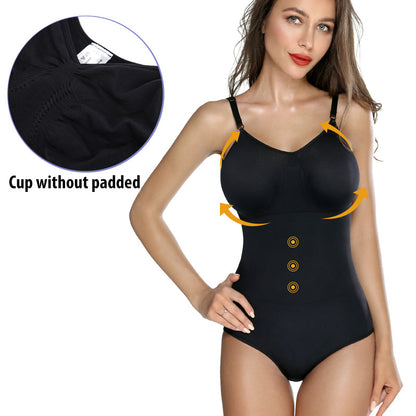 LuxeWaves™ Firm Control Sculpt Bodysuit – Waist Trainer & Tummy Shaper