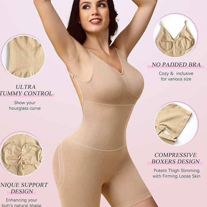 LuxeWaves™ | SculptCurve Seamless Thigh Control Bodysuit