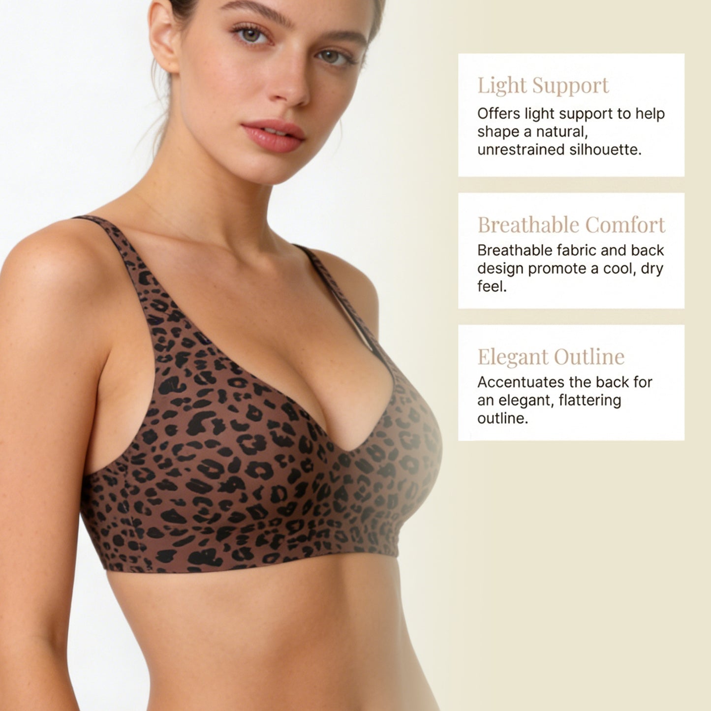 LuxeWaves™ | CloudLift Wireless Seamless Bra