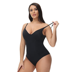 LuxeWaves™ Seamless Sculpt One-Piece Shapewear – Tummy Control & Lift Bodysuit