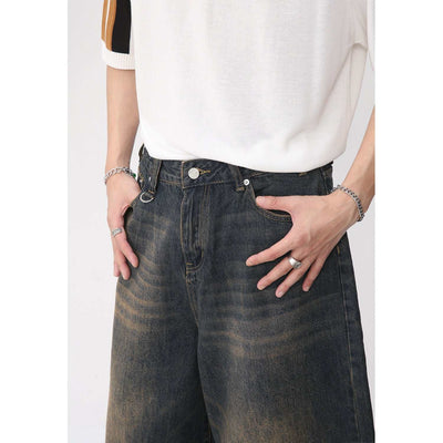 Wide Leg Retro Distressed
