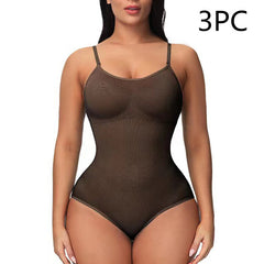 LuxeWaves™ Seamless Everyday Sculpt Bodysuit – Tummy Control One-Piece Shapewear