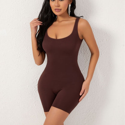 LuxeWaves™ | Seamless Sculpting Shapewear Bodysuit – Mid-Thigh Smoothing & Tummy Control
