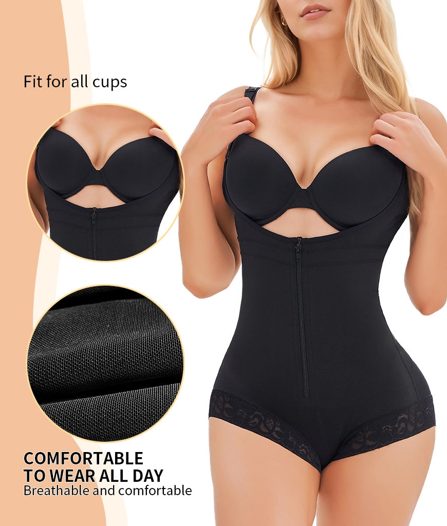 LuxeWaves™ Colombian Full Body Shaper – Tummy Control & Butt Lifting Bodysuit