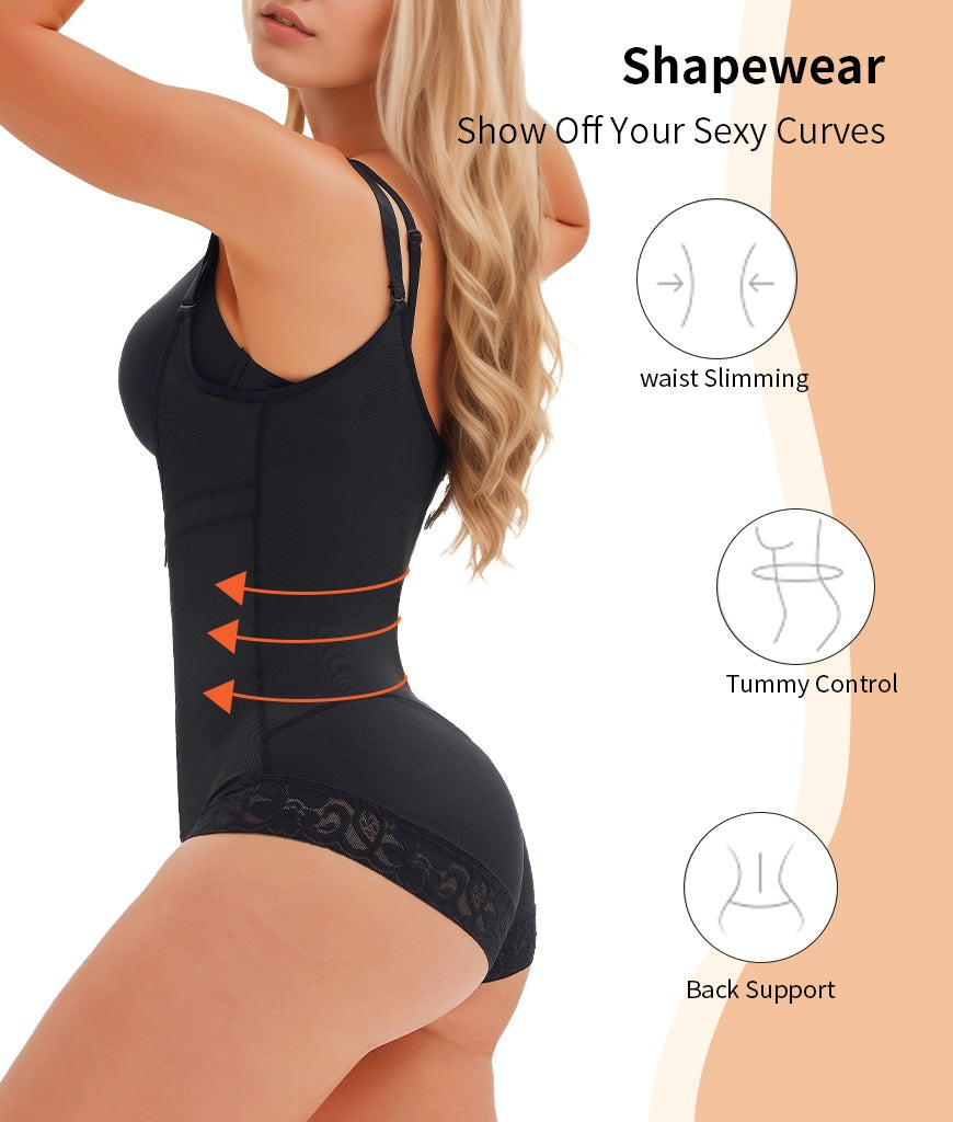 LuxeWaves™ Colombian Full Body Shaper – Tummy Control & Butt Lifting Bodysuit