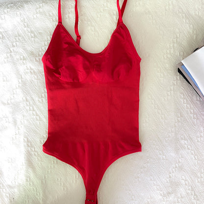 LuxeWaves™ Adjustable Backless Body Shaper – Seamless Waist & Tummy Control