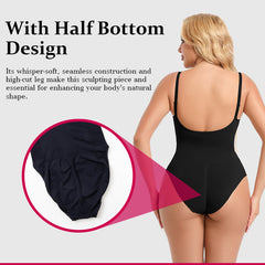 LuxeWaves™ Seamless Comfort Boyshort Shaper – Plus Size Sculpting Bodysuit
