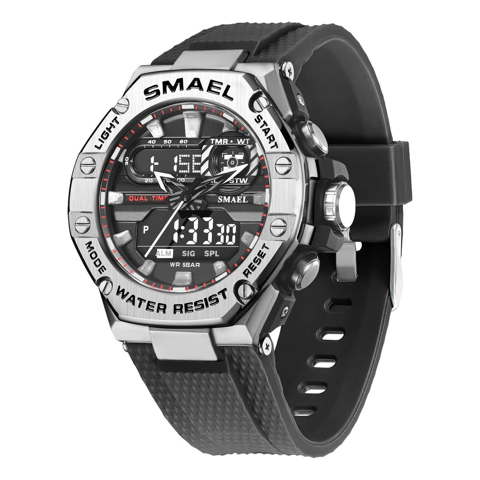  Digital Alloy Electronic Watch
