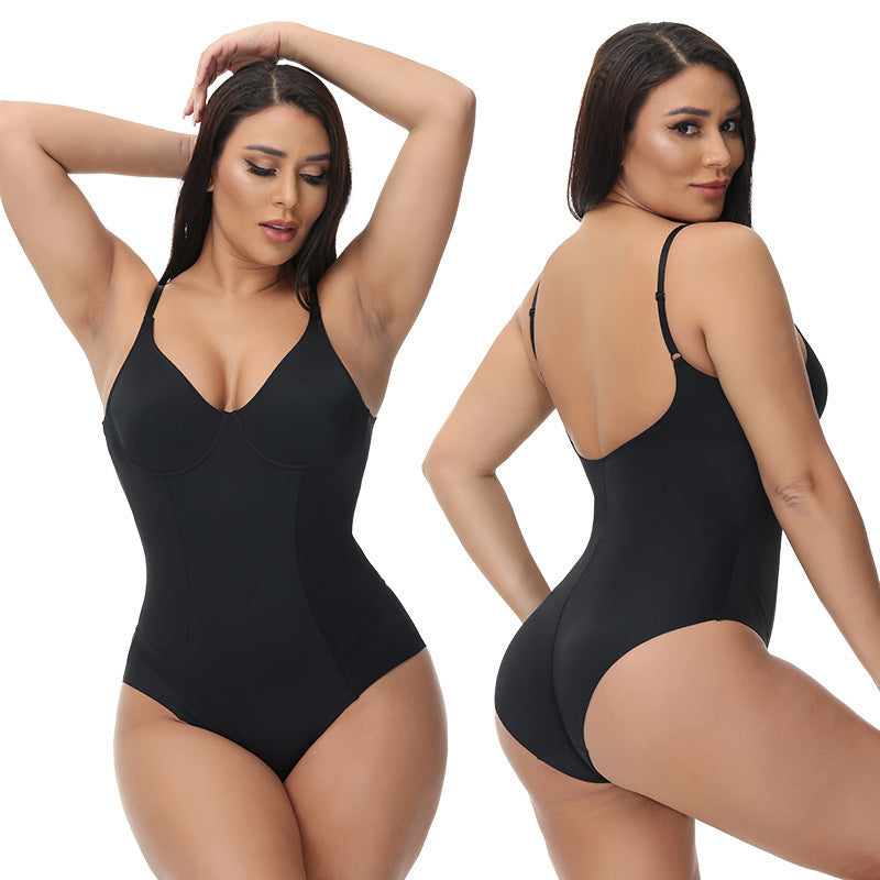 LuxeWaves™ Seamless Sculpt One-Piece Shapewear – Tummy Control & Lift Bodysuit
