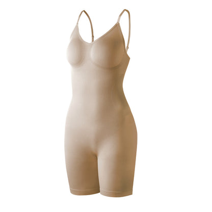 LuxeWaves™ | Seamless Sculpting Mid-Thigh Shapewear Bodysuit