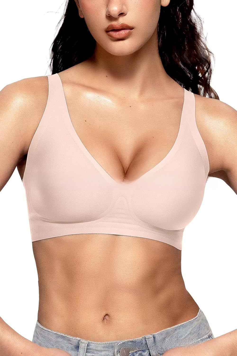 LuxeWaves™ | Deep V Sculpt Seamless Bra