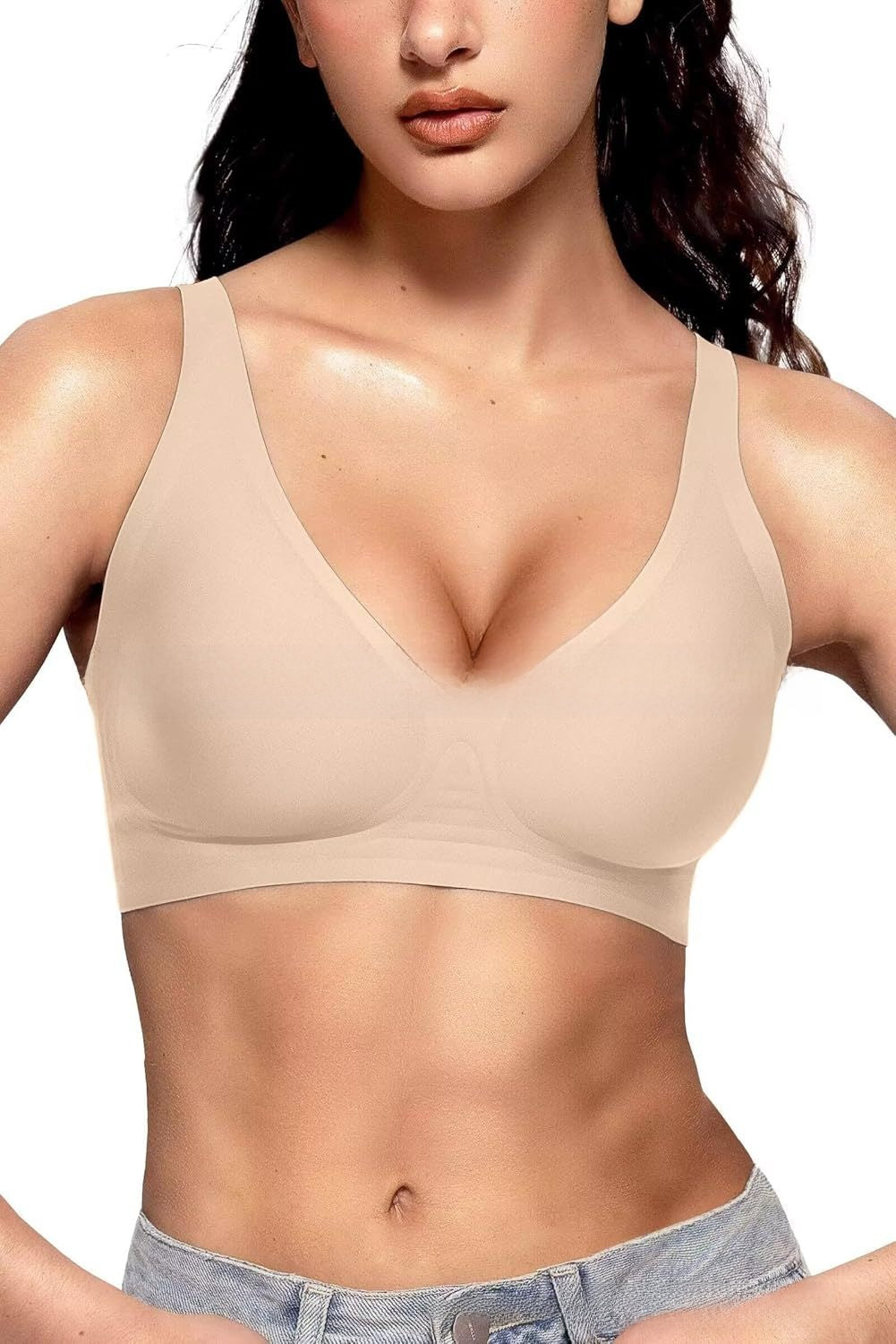 LuxeWaves™ | Deep V Sculpt Seamless Bra