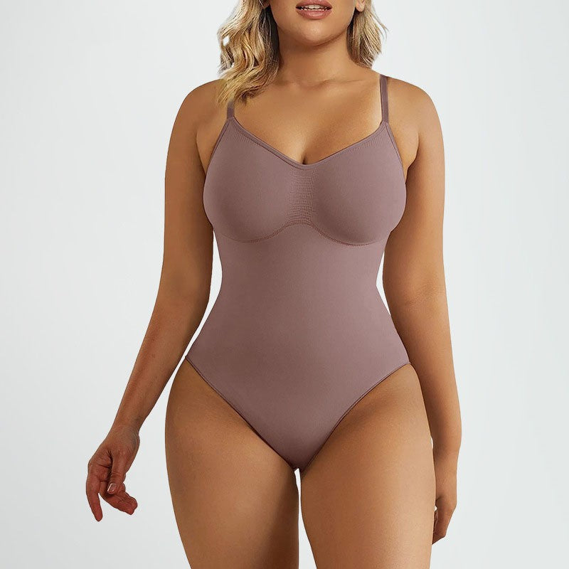 LuxeWaves™ Halter Seamless Shapewear Jumpsuit