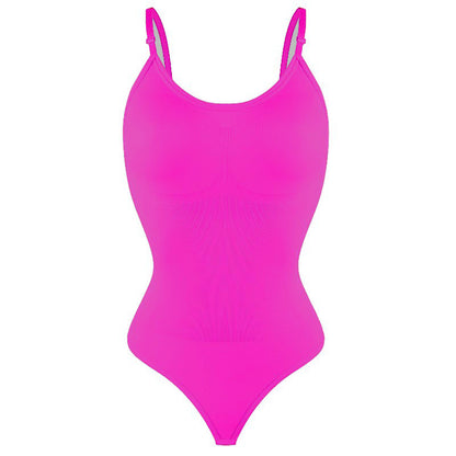 LuxeWaves™ Adjustable Backless Body Shaper – Seamless Waist & Tummy Control