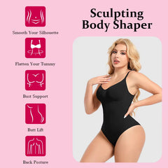 LuxeWaves™ Seamless Comfort Boyshort Shaper – Plus Size Sculpting Bodysuit