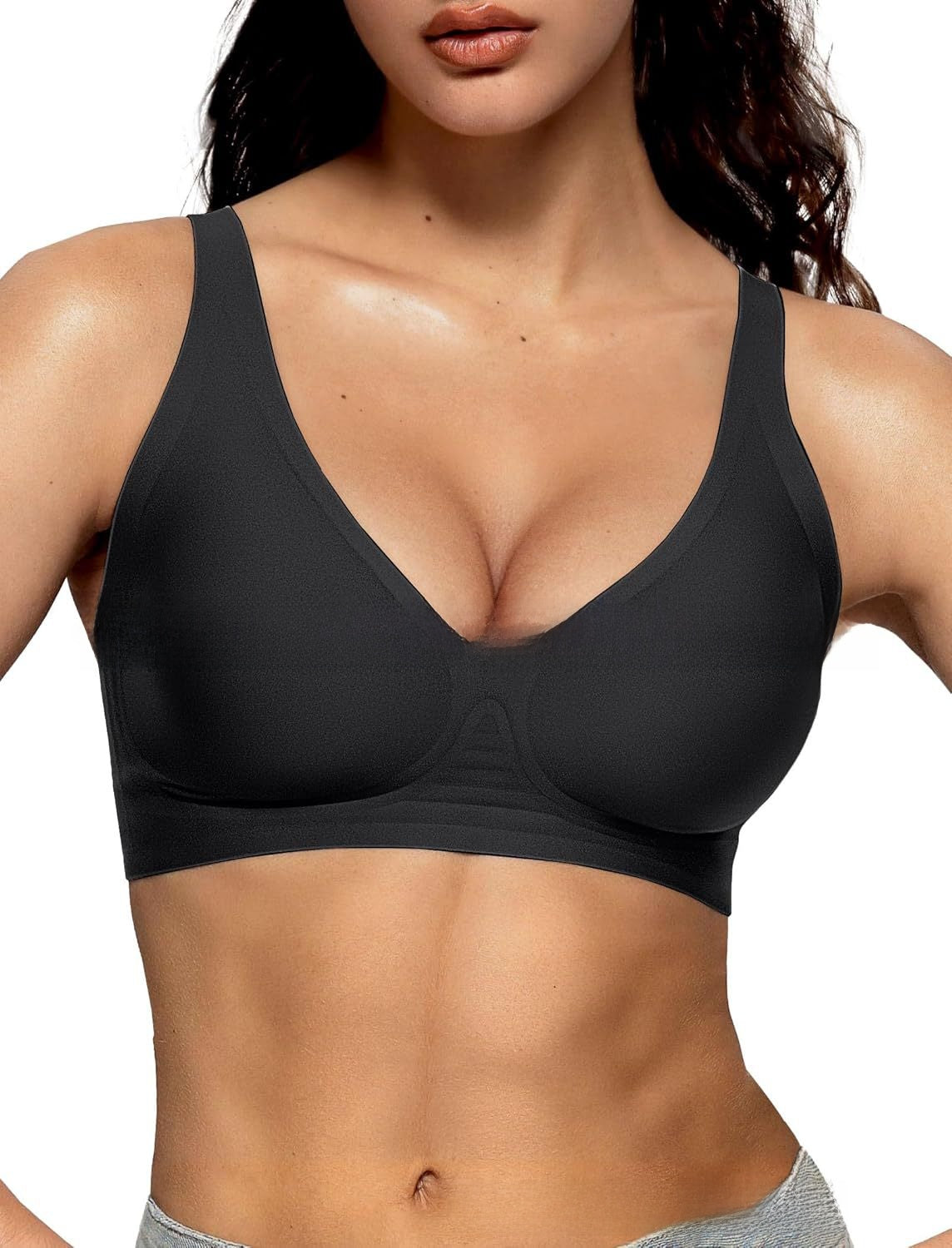 LuxeWaves™ | Deep V Sculpt Seamless Bra