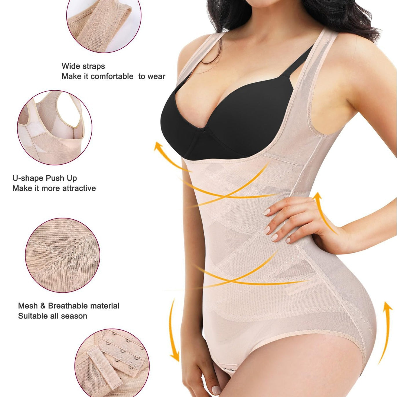 LuxeWaves™ Breathable Everyday Shaping Bodysuit