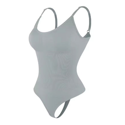 LuxeWaves™ Adjustable Backless Body Shaper – Seamless Waist & Tummy Control